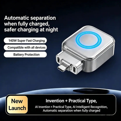 AI Smart Auto-Stop Charging Adapter