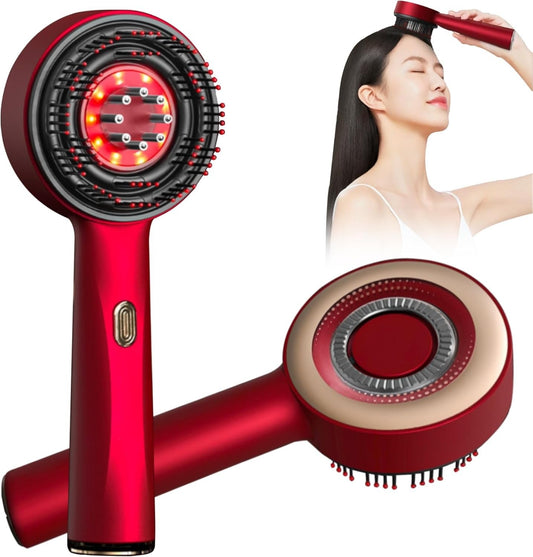 Scalp Massager Brush with Oil Applicator
