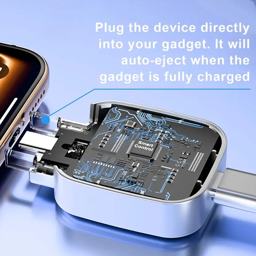 AI Smart Auto-Stop Charging Adapter